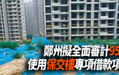 郑州拟全面审计95个使用保交楼专项借款项目