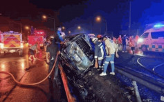 泰国火烧车意外致11死   唯一幸存者忆述：逃出不久车就爆炸