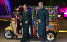 威廉凱特訪巴基斯坦 搭3輪嘟嘟車赴宴
