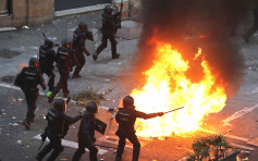 西班牙加泰示威持續 逾120人被捕400人傷