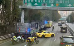 沙田路三车串烧  二人送院