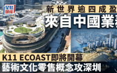 新世界逾四成盈利来自中国业务 K11 ECOAST即将开幕 艺术文化零售概念攻深圳