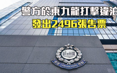 東九龍總區打擊違泊 發出2496張告票