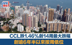 CCL跌1.46%創14周最大跌幅 創逾6年半以來按周低位