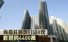 新盘成交｜海茵庄园即日沽8伙 套现约4400万