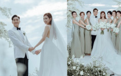 馬國明湯洛雯結婚丨內地攝影工作室拍婚禮  曾為賭王千金影大婚 網民狠批色調太灰「磨皮」