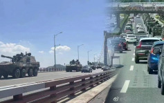 佩洛西擬訪台｜廈門市面裝甲車列隊而行 金門附近海域多艘海警船巡邏