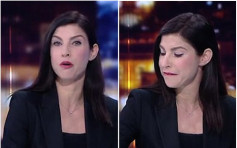 【有片】政治斗争下新闻频道突停播　以色列女主播当众落泪