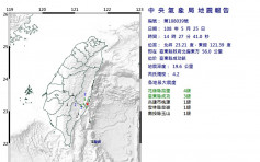 台東發生4.2級地震 花蓮高雄有震感