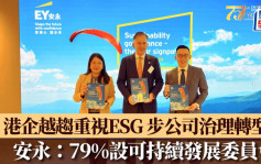 港企越趨重視ESG 步公司治理轉型期 安永：79%設可持續發展委員會