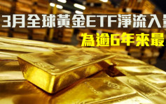 世界黃金協會：3月全球黃金ETF淨流入量為逾6年來最多