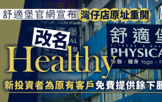 舒适堡结业丨官网宣布湾仔店原址重开 改名Healthy 新投资者正洽其他分店