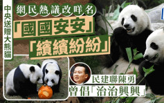 七一︱中央送赠一对大熊猫 网民热议改咩名 当年点解叫「盈盈、乐乐」？