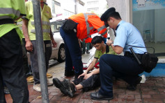 红磡地盘工人遭3青年埋伏　玻璃樽扑头受伤送院