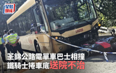 荃锦公路铁骑士猛撼巴士车头 卷车底不治 生前热爱游车河