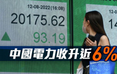 全日收市｜中國電力收升近6% 分析：港股交投料續靜
