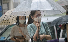 多雲有驟雨 最高25度