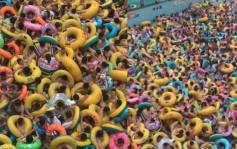密集恐惧 黑龙江水上乐园泳客逼爆人造浪池