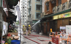 英皇道丽池大厦茶餐厅油烟槽起火 职员住客自行疏散