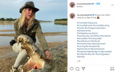 美國女主持獵殺非洲鱷魚炫耀 自稱造福人群惹爭議