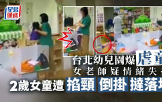 台北市幼兒園爆虐童 女童遭掐頸倒掛撻落地
