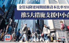 金管局下调逆周期缓冲资本比率至0.5% 推五大新措施 释放银行资本助中小企