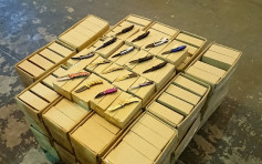 海关屯门内河船码头检5万把弹簧刀　市值200万元