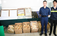 海關截出境貨車 檢200萬元煙草乾魚肚藥劑製品 男司機被捕