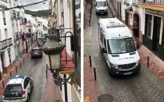 西班牙新冠病人运输车队遭居民封路掷石