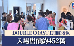 DOUBLE COAST I加推38伙 入场售价约452万