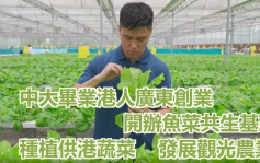 中大畢業港人北上創業種植供港蔬菜 獲頒五四獎章