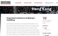 新聞自由指數 香港升3位排第70