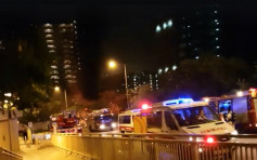 葵盛西邨地盘起火 现场一度传出爆炸声