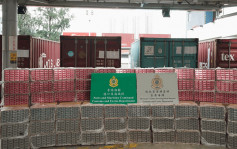 海關查泰國抵港轉運內地貨櫃 檢3800萬元私煙 
