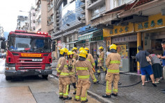 九龙城泰国食肆抽油烟槽起火冒烟 消防救熄