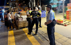 警方食環聯合行動 打擊油麻地果欄一帶阻街