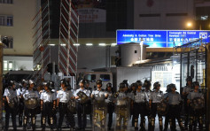 【七一回归】警总外暂未见示威者聚集 警调配防暴警戒备