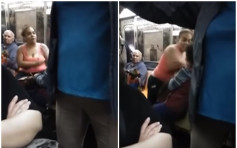 搭地鐵為女兒爭位 黑人大媽怒罵亞裔婦：這不是你的國家！