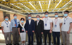 【全民檢測】鄧以海到訪火眼實驗室 感謝工作人員付出