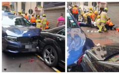 佐敦寶馬失事撞倒3途人 1女子昏迷送院 司機危駕被捕