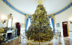 美国白宫圣诞装饰和布置亮相 今年以We the People作主题