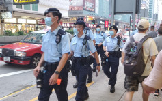 國慶前夕警方嚴陣以待 高姿態巡邏全港市面及港鐵站
