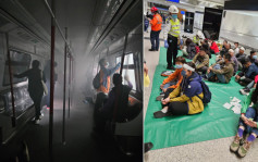 警方等多部門夥港鐵機管局演習 模擬機場快綫列車嚴重事故