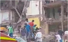 【有片】印度孟买塌楼 9死20人被困
