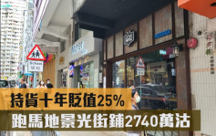 最新工商铺成交｜跑马地景光街铺2740万沽 持货十年贬值25%