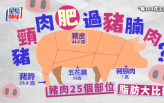 豬肉脂肪｜豬頸肉肥過豬腩肉？ 比拼豬肉豬肉臟25個部位 5位置最高脂