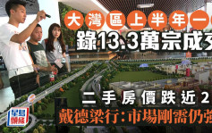 大湾区上半年一手录13.3万宗成交  二手房价跌近2% 戴德梁行：市场刚需仍强劲