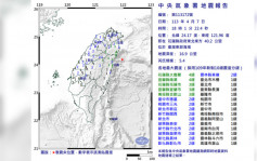 台灣花蓮地震︱東海再現5.4級地震 全台18縣有震感