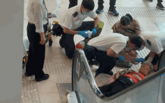 屯門良景商場扶手電梯意外 老婦失足滾下跌傷