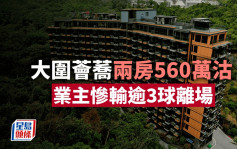 大圍薈蕎兩房560萬沽 業主慘蝕逾3球離場 大埔雲滙特色戶4年輸106萬